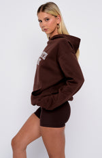 Took The Fall Oversized Hoodie Chocolate