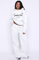 Vibe Too High Wide Leg Sweatpants Grey Marle