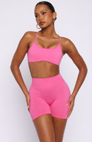 Zoom Seamless Shorts 4" Dragonfruit