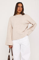 Winter's Chill Knit Sweater Oat