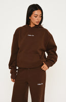 Wishing For It Oversized Hoodie Chocolate
