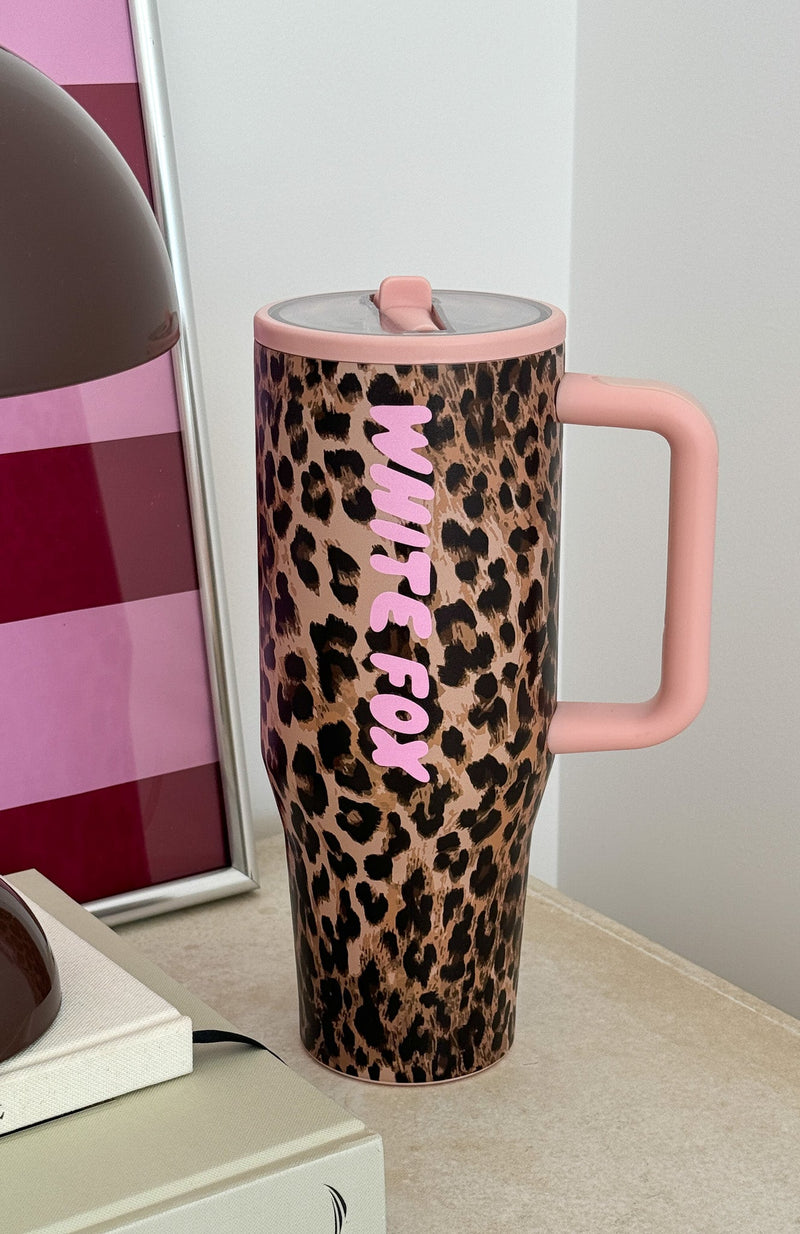 Colson Drink Bottle 1.2 Litre Leopard/Pink