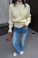 Yelena Knit Cardigan Lemon