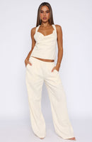 Take A Stance Pants Off White