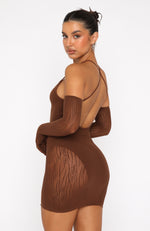 Link Up Mini Dress Chocolate