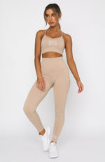 Coffee Date Seamless Leggings Sand