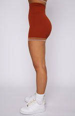 Sahara Seamless Bike Shorts Burnt Clay