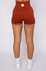 Sahara Seamless Bike Shorts Burnt Clay