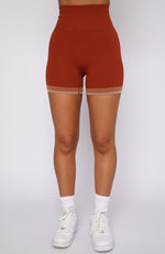 Sahara Seamless Bike Shorts Burnt Clay
