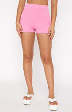 Doing It Right Booty Shorts Pink
