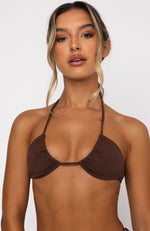 Golden Hour Bikini Top Chocolate