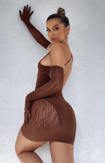 Link Up Mini Dress Chocolate